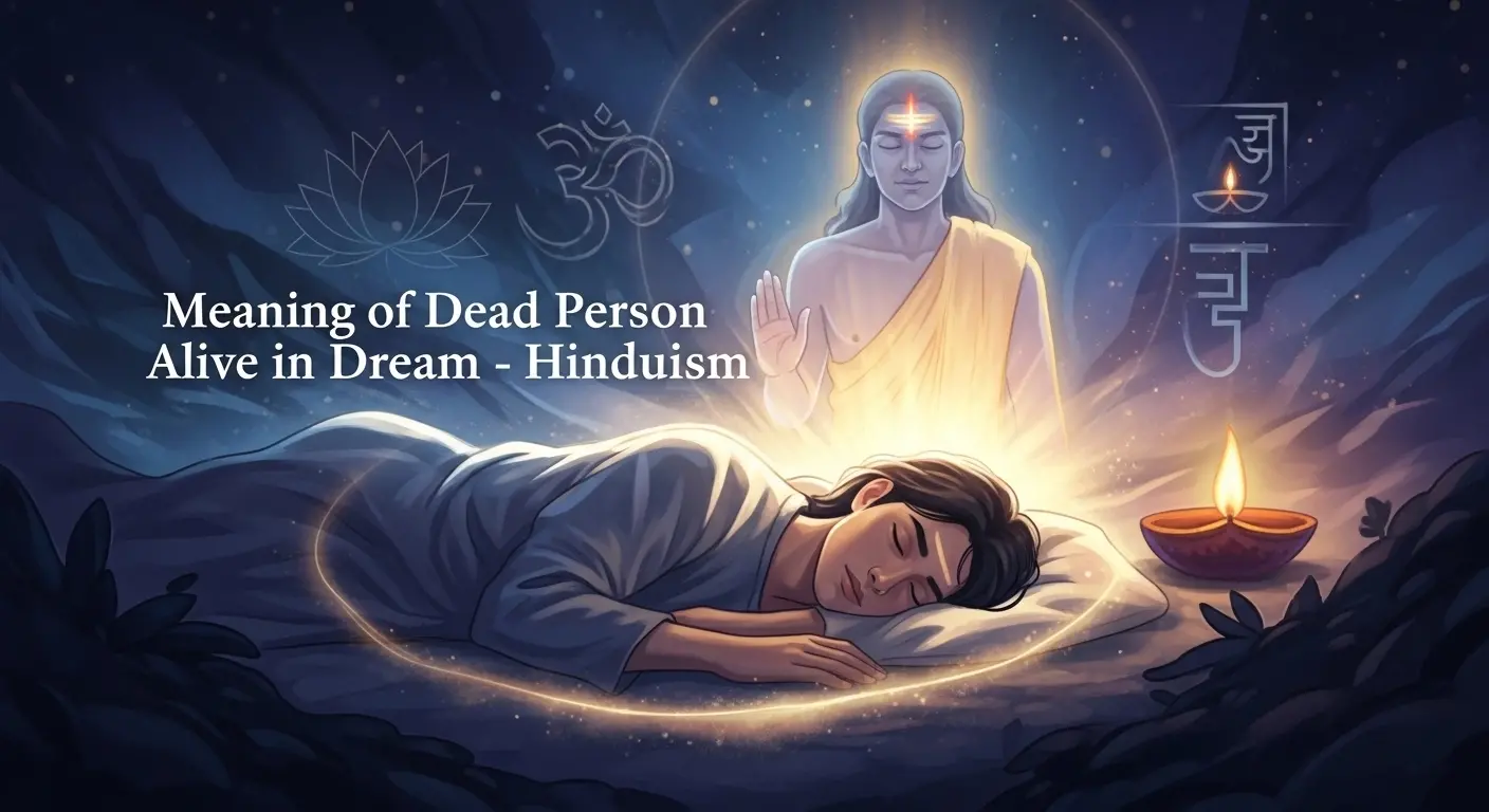 what is the meaning of dead person alive in dream hinduism
