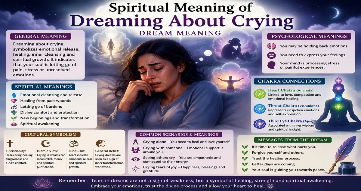 Spiritual Meaning of Dreaming About Crying Dream Meaning